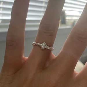 David Yurman Quatrefoil Ring with Diamonds